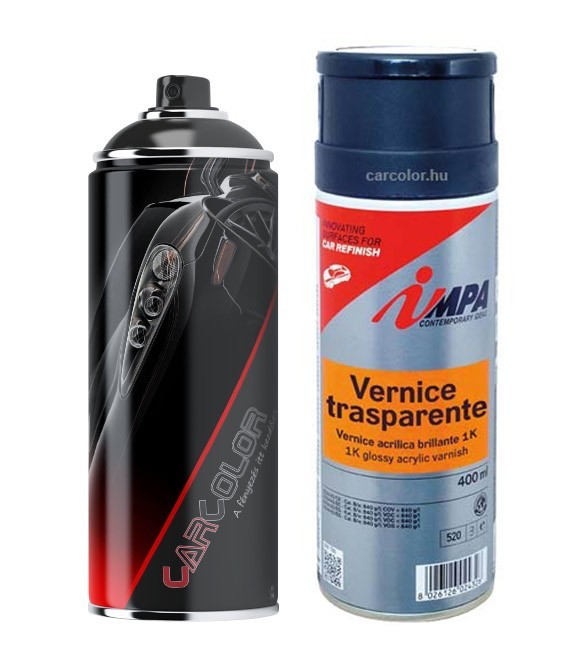 Autófesték Spray Színkód Alapján – Metál Színek (Debeer – 400ml) 1K Impa 2006 Lakk (Belső részekhez)