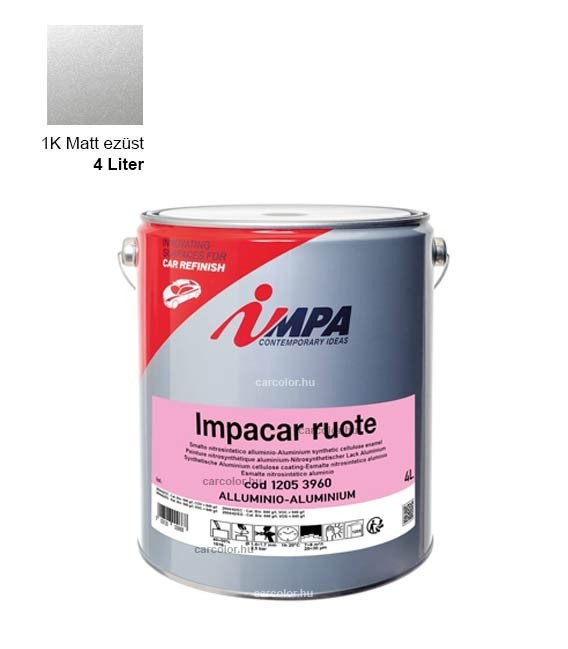 1K  Ezüst Festék – Matt – (4l) – Impa 1205