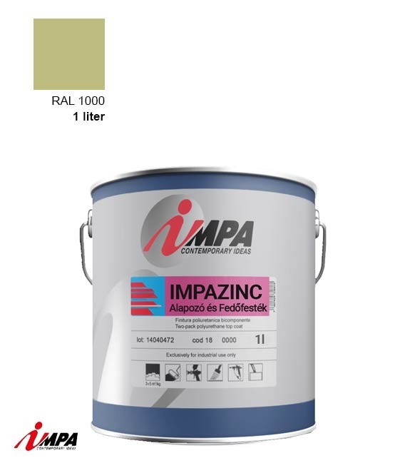 1K Rozsdagátló Ipari Festék + Alapozó (2 in 1)  – RAL 1000 – Selyemfényű (1kg) – Impa Cink