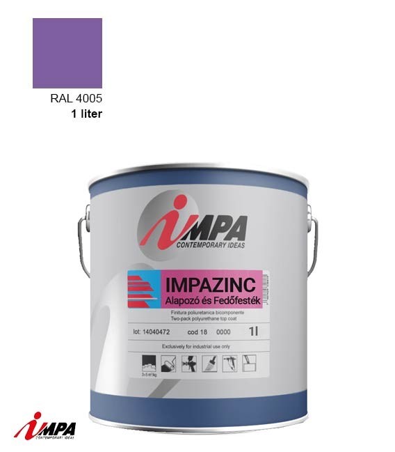 1K Rozsdagátló Ipari Festék + Alapozó (2 in 1)  – RAL 4005 – Selyemfényű (1kg) – Impa Cink