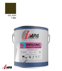 1K Rozsdagátló Ipari Festék + Alapozó (2 in 1)  – RAL 6008 – Selyemfényű (1kg) – Impa Cink