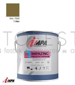 1K Rozsdagátló Ipari Festék + Alapozó (2 in 1)  – RAL 7008 – Selyemfényű (1kg) – Impa Cink