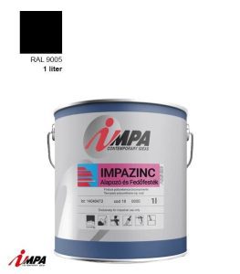 1K Rozsdagátló Ipari Festék + Alapozó (2 in 1)  – RAL 9005 – Selyemfényű (1kg) – Impa Cink