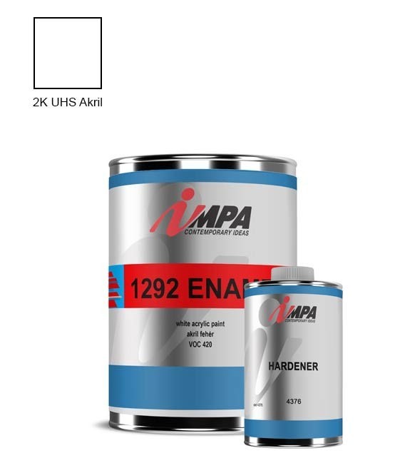 2K Fehér Akril UHS Festék – Fényes – (3l) – Impa 1292 VOC Normal