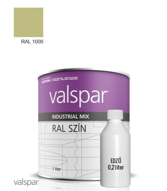 2K Magasfényű Rozsdagátló Ipari Festék – RAL 1000 – GRUENBEIGE (1,4l) – Valspar