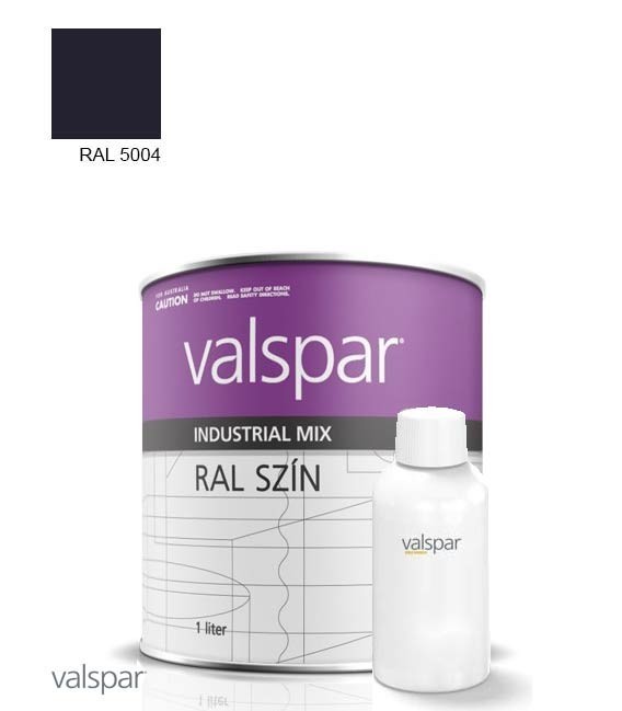 2K Magasfényű Rozsdagátló Ipari Festék – RAL 5004 – SCHWARZBLAU (1,4l)