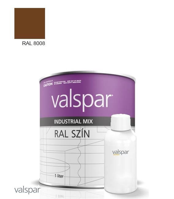 2K Magasfényű Rozsdagátló Ipari Festék – RAL 8008 – OLIVBRAUN (1,4l)