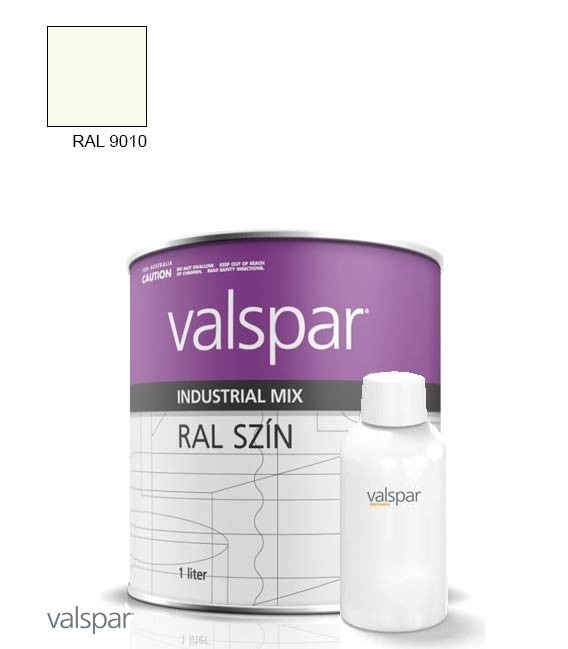 2K Magasfényű Rozsdagátló Ipari Festék – RAL 9010 – PRUE WHITE (1,4l)