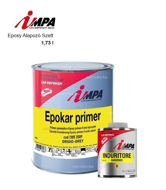 2K Rozsdagátló Epoxy Alapozó Szett – Szürke (1,73 liter) – Impa 1385
