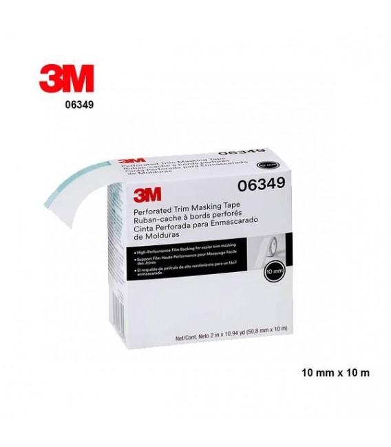 3M 06349 Gumiprofil (szélvédő) kiemelő Perforált maszkolószalag (10mm)