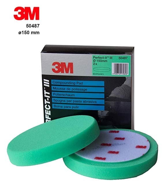 3M 50487 Perfect-It III Tépőzáras Polírszivacs (Zöld)