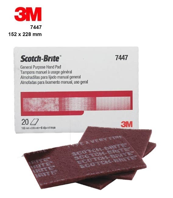 3M 7447 Scotch-Brite Vörös Dörzsi (Durva)