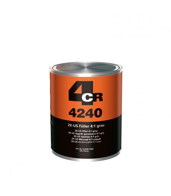 4CR 4240 2K HS-Filler 4:1 Filler – Töltőalapozó – Szürke  (4l)