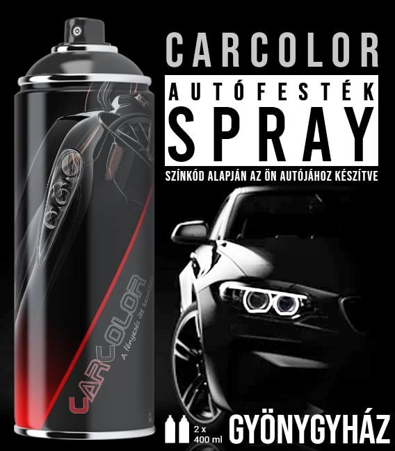 Autófesték Spray Színkód Alapján – Gyöngyház Színek (2 x 400 ml) 2K SprayMax Lakk 250 ml (időjárás és UV álló)