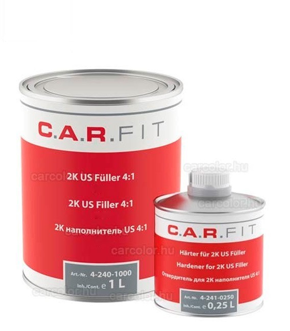 C.A.R. Fit  4:1-es US Filler – Töltőalapozó szett – Szürke (1,25 L)