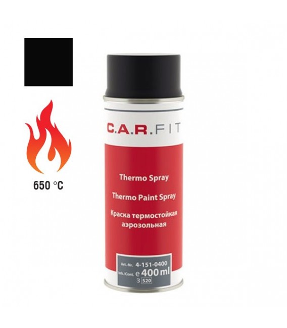 C.A.R. Fit  Hőálló  Festék Spray – Fekete (650°С )