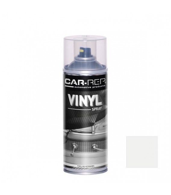 Car-Rep Fehér Vinyl Műszerfal, Bőr, Textil felújító Spray Festék RAL9003  (400ml)