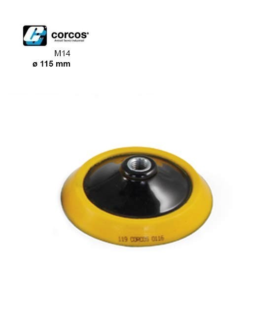 Corcos Tépőzáras tárcsa polírgéphez – M14 – (ø115mm) – 119/B