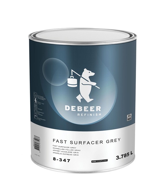 DeBeer Refinish 8-347 Fast Surfacer – Gyors Füller (Szürke) 8-347 Alapozó filler (3,785l)
