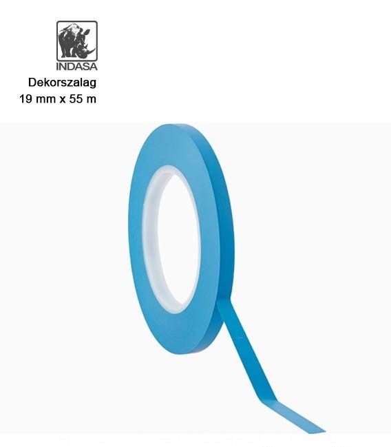 Dekorszalag görbékhez, ívekhez – Fine Line – Kék – (19 mm) – Indasa™