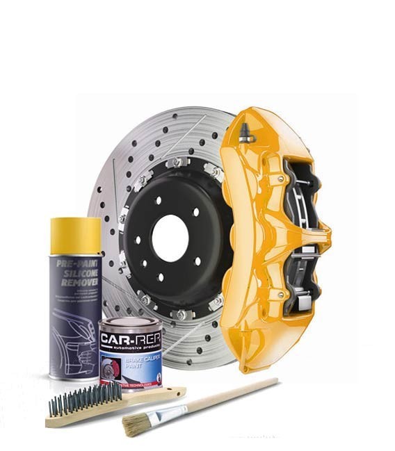 Féknyereg Festék – Kenhető szett – Sárga – 260 °C (250ml) Car-Rep