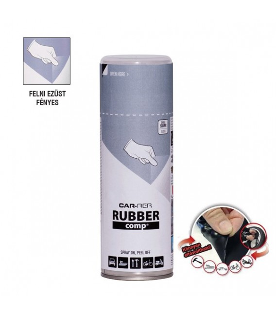 Folyékony Gumi Festék  Spray – Felni Ezüst – Fényes (400ml)