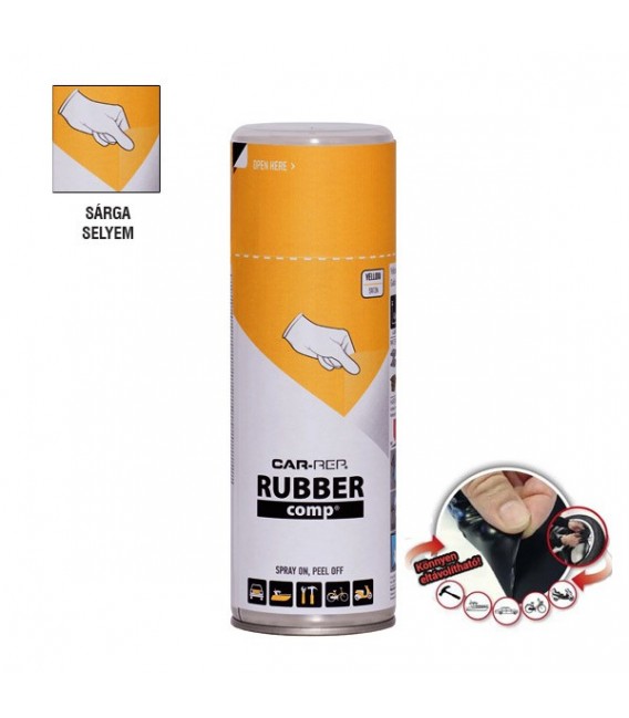 Folyékony Gumi Festék  Spray – Sárga – Selyemfényű (400ml)