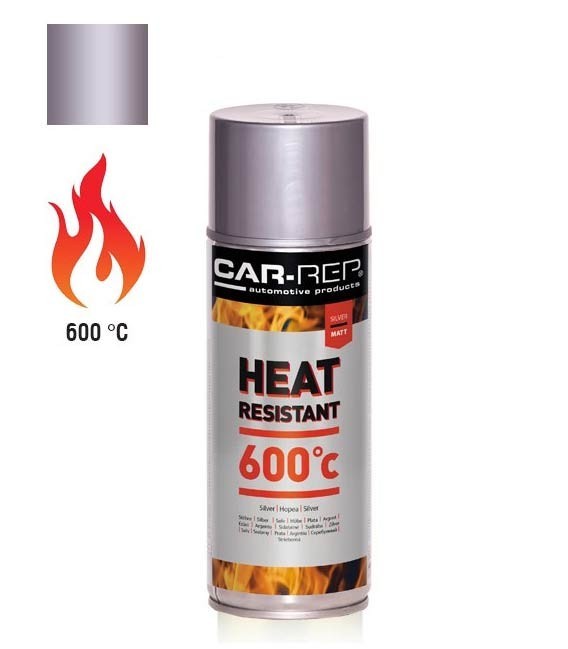 Hőálló Ezüst Színű Spray Festék 600 °C (400ml)  Car-Rep