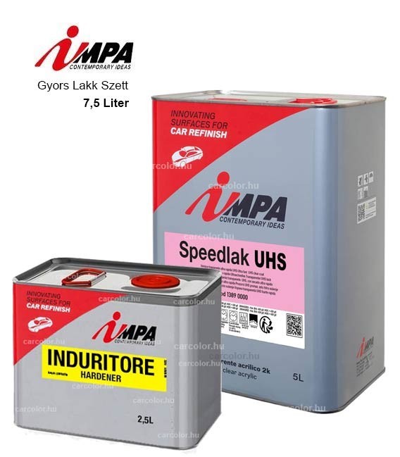 Impa 1389 SPEED LAK + Edző Gyors Lakk Szett (7.5l)