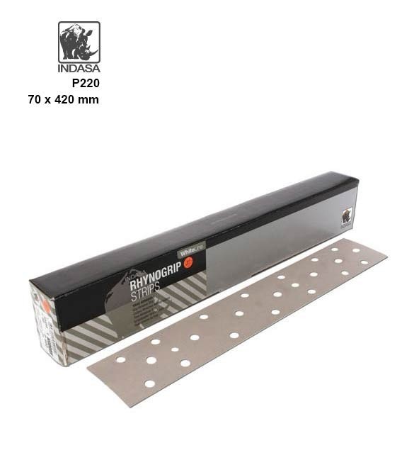 INDASA Gyalupapír – 70 x 420mm – 23 lyuk (P220)