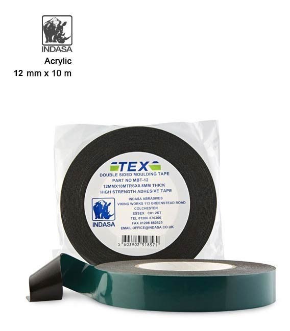 Indasa™ Tex Szivacsos Kétoldalú Ragasztószalag (12mm)