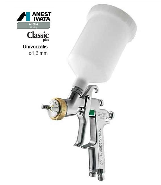 IWATA W-400  Bellaria Classic Plus Pro Kit Festékszóró Pisztoly 1.6 (13241406P)