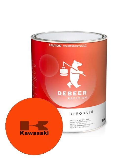KAWASAKI – Orange Pearl – Színrekevert Motorfesték – Színkód: KAW176 1 liter