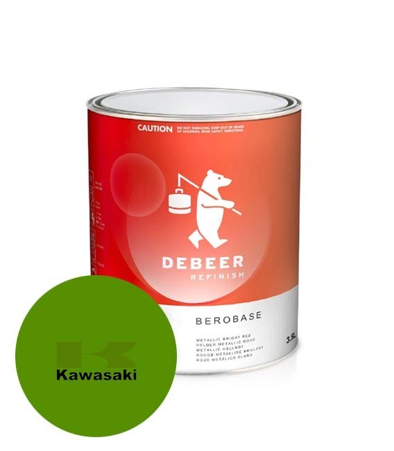 KAWASAKI Zöld – Candy Lime Green – Színrekevert Motorfesték – Színkód: KAW181 1 liter