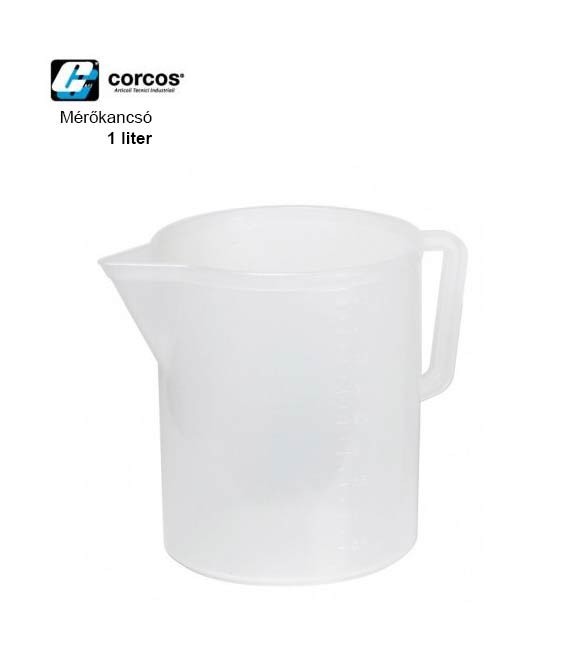Műanyag Kancsó – Oldószerálló – (1 Liter) – Corcos
