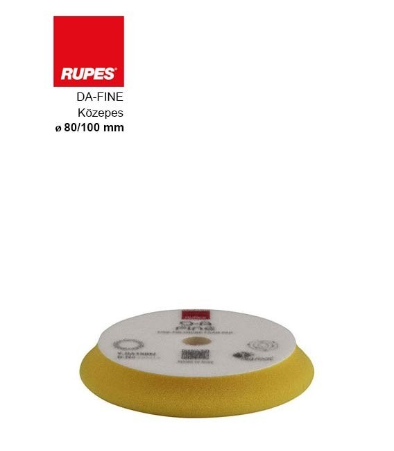 Rupes Polírszivacs – Közepes – (⌀ 80/100 mm) – Fényesítő – Rupes DA Fine