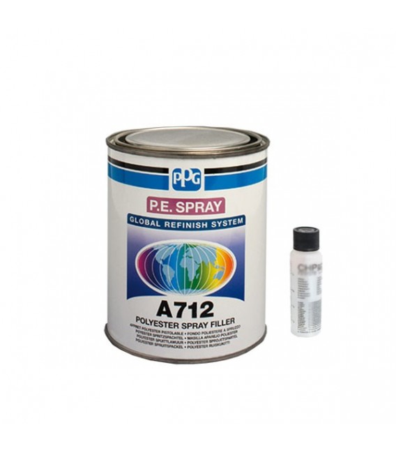 PPG A712 Polyester Szórógitt Szett – Szürke (1l)