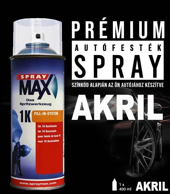 Profi Autófesték Spray Színkód Alapján – Akril (400ml) SprayMax