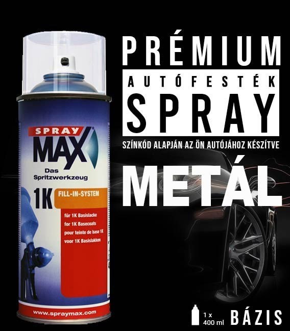 Profi Autófesték Spray Színkód Alapján – Metál Bázis (400ml) SprayMax Nem kérek lakkot