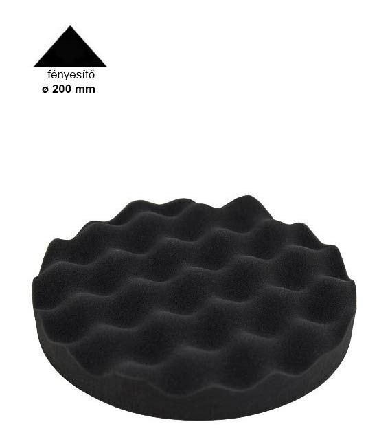 Puha Fényesítő  Polirszivacs (ø200mm) Corcos – Fekete – CO106/C1 – W190