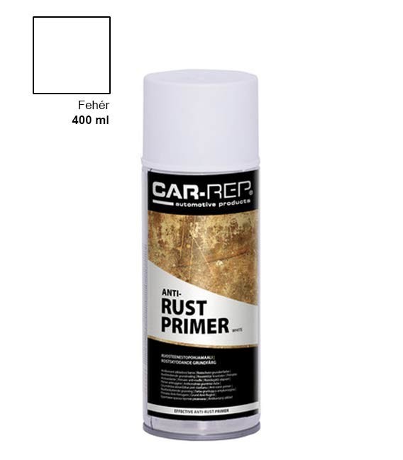 Rozsdagátló Alapozó Spray – Fehér – Matt (400ml) Car-Rep