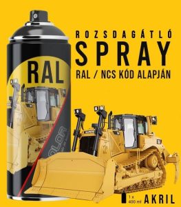 Rozsdagátlós RAL / NCS Színkód Alapján Töltött Spray  (400ml) Matt