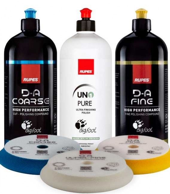 RUPES™ Excenteres Polírszett – Polírpaszta + Polírszivacs Csomag – Nagy LHR15 és LHR12 gépekhez (DA150)