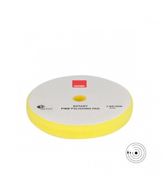 Rupes Polírszivacs hagyományos gépekhez – Finom – 155/160mm (Sárga)