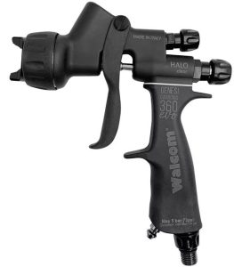 Walcom Genesi Carbonio 360 – HALO – EVO – HTE CLEAR – Lakk Festékszóró Pisztoly nyomásszabályzóval (1.2) W013012