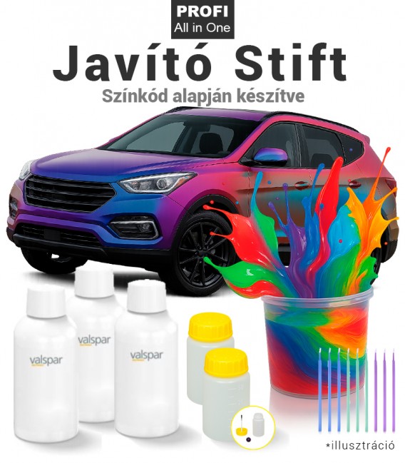 Profi 2K autófesték javító stift (All in One) – Minden színhez Színkód alapján kevert